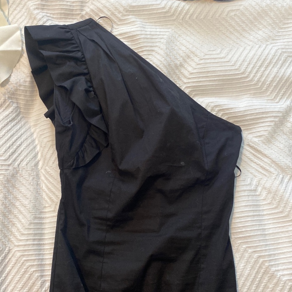 Black one shoulder Zara body suit